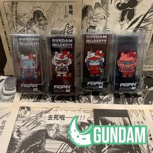Figpin Hello Kitty Gundam Gun Cannon Guntank Char’s Zaku Set of 4